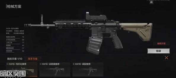 探索暗区突围：性价比之巅，满配低价枪械终极推荐
