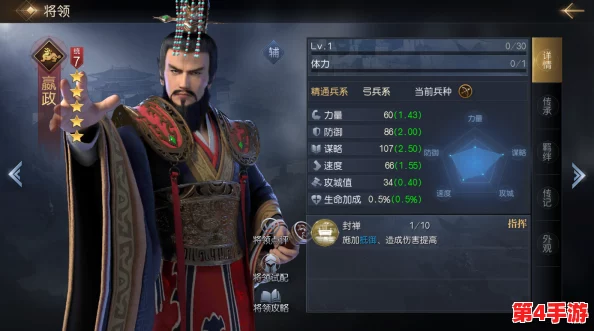 《群英觉醒》中秦始皇嬴政:统治力再升级,全面剖析其战场强度与策略影响 《群英觉醒》中秦始皇嬴政:统治力再升级,全面剖析其战场强度与策略影响