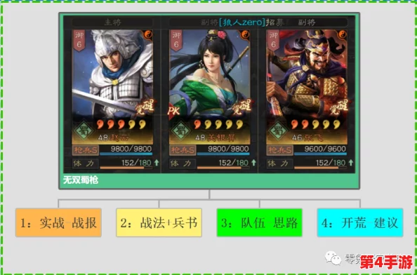 重塑三国战场辉煌：赵云领衔蜀枪精英团，关银屏张飞战法搭配策略大揭秘