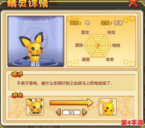 探索皮丘的进化奥秘：从萌态可掬到电系强者的华丽蜕变之路